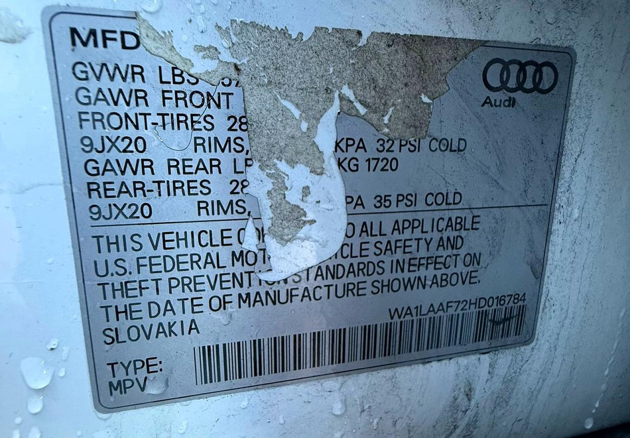 2017 AUDI Q7