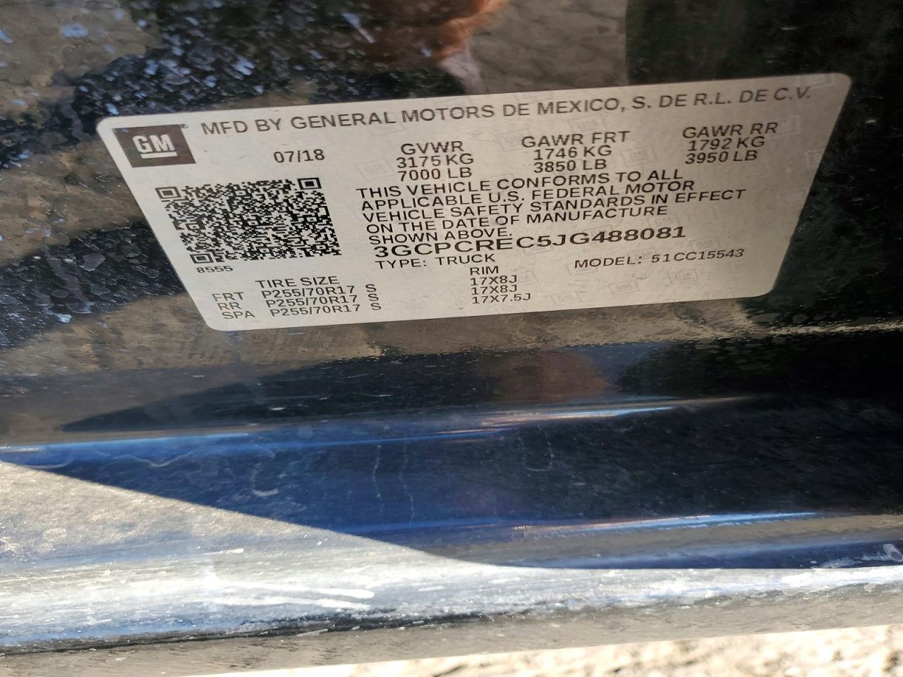 2018 CHEVROLET Uk