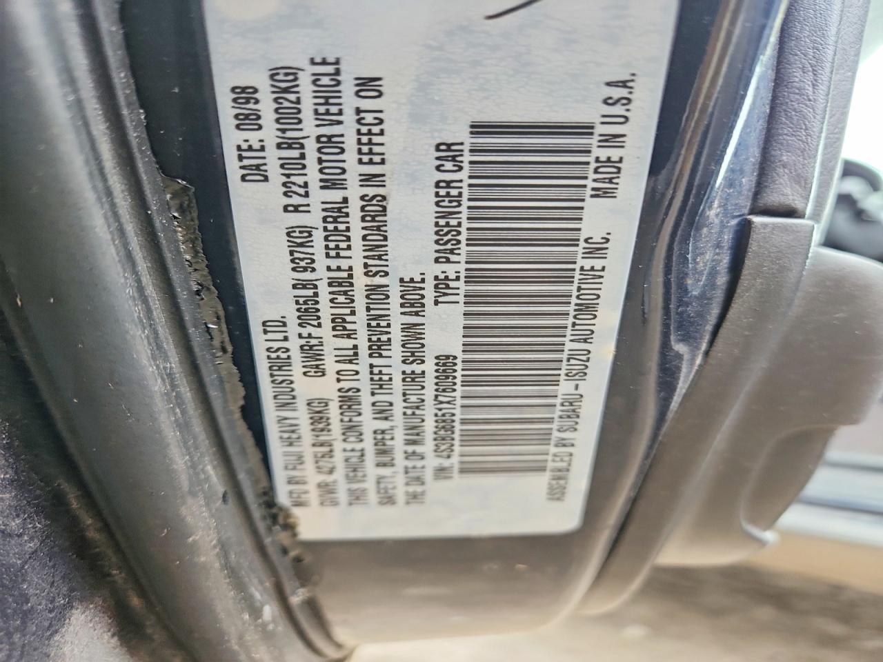 1999 SUBARU Legacy