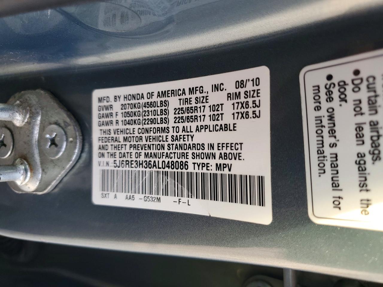2010 HONDA CR-V