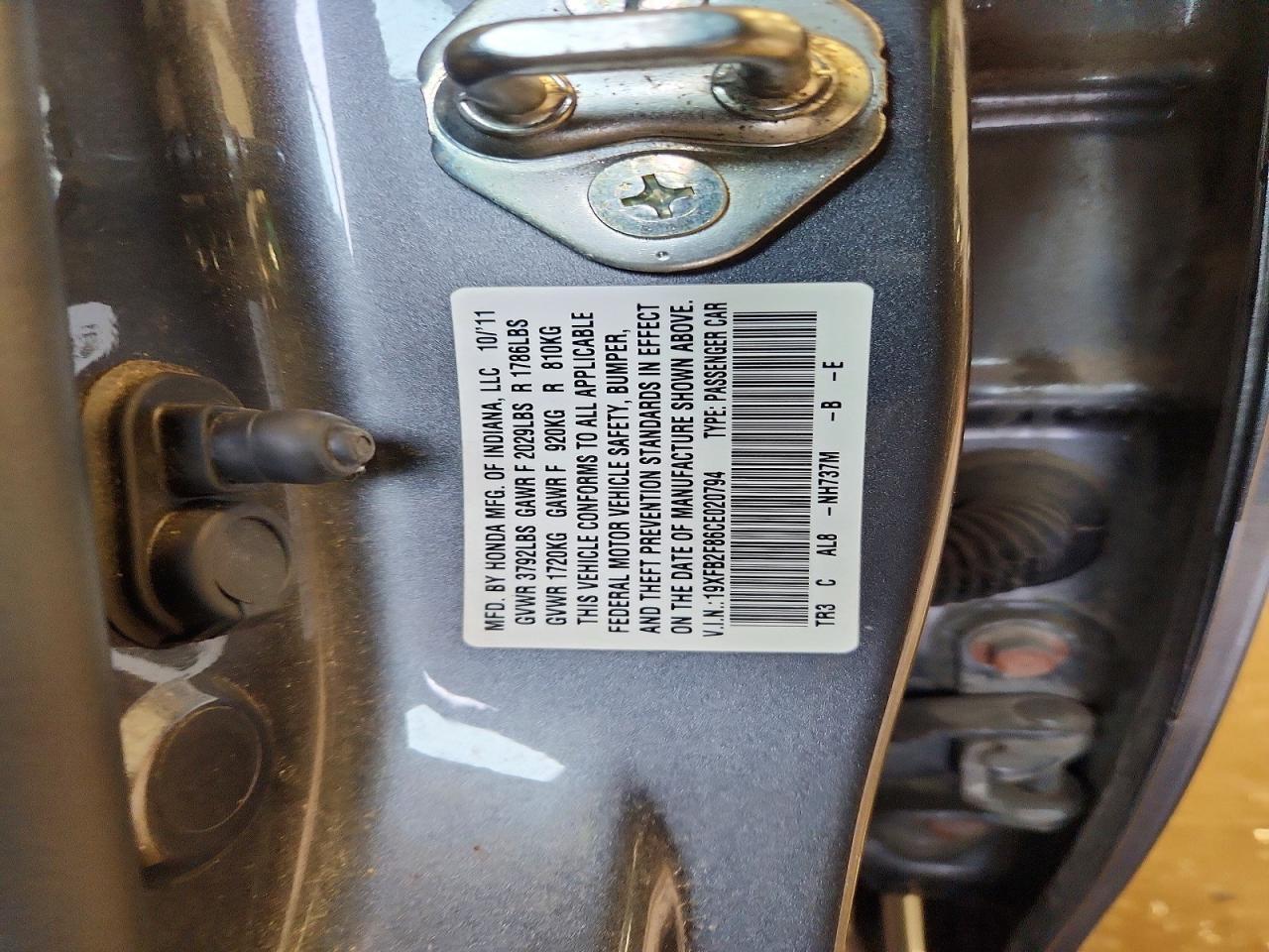 2012 HONDA CIVIC