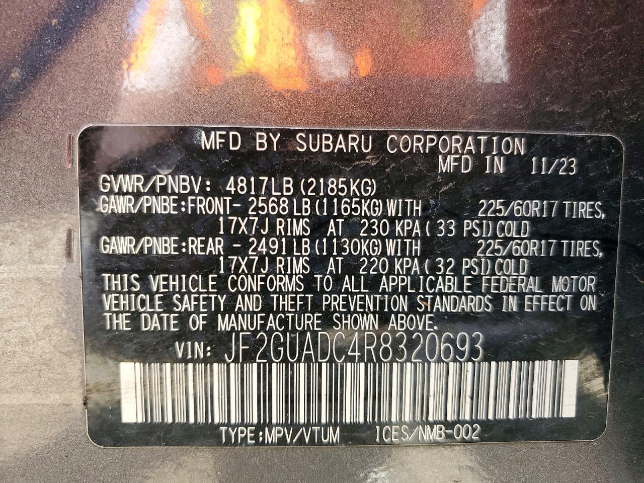2024 SUBARU Crosstrek