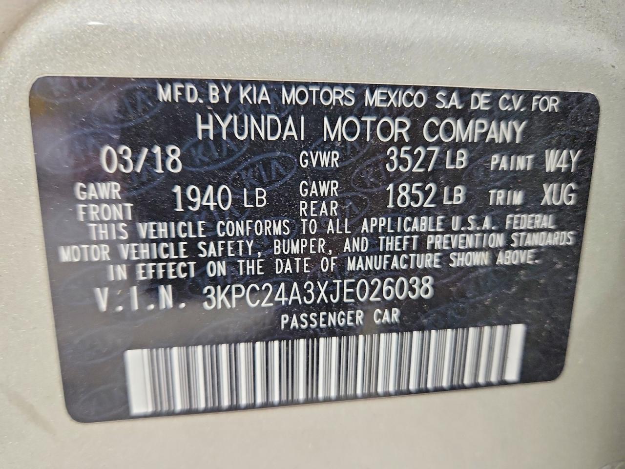 2018 HYUNDAI ACCENT