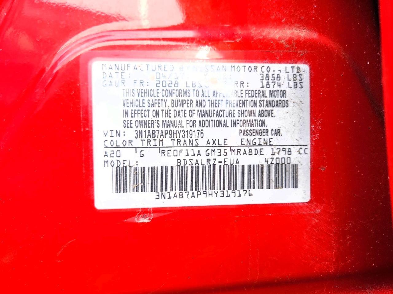 2017 NISSAN SENTRA