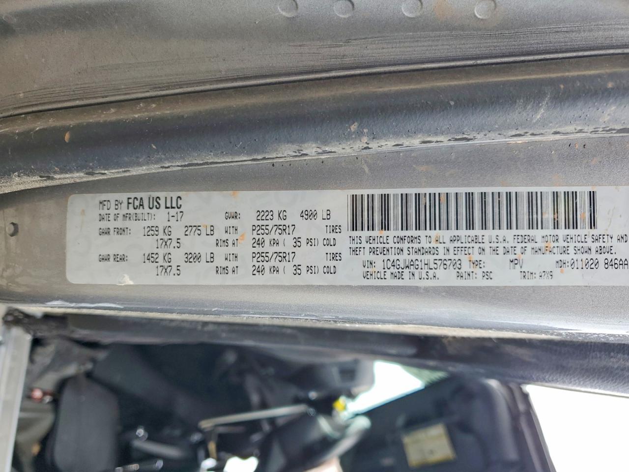 2017 JEEP WRANGLER