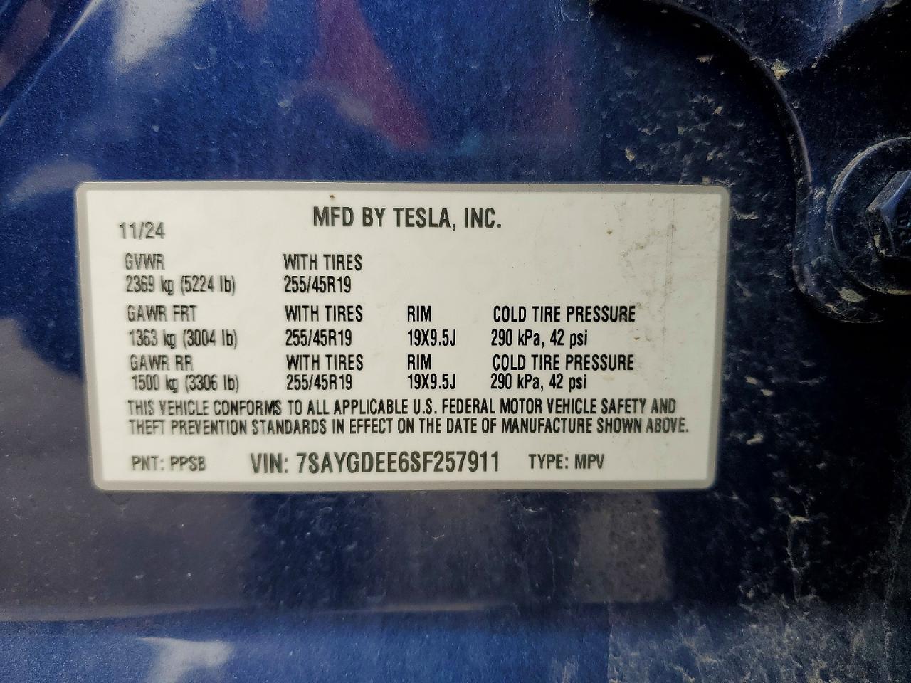 2025 TESLA MODEL Y
