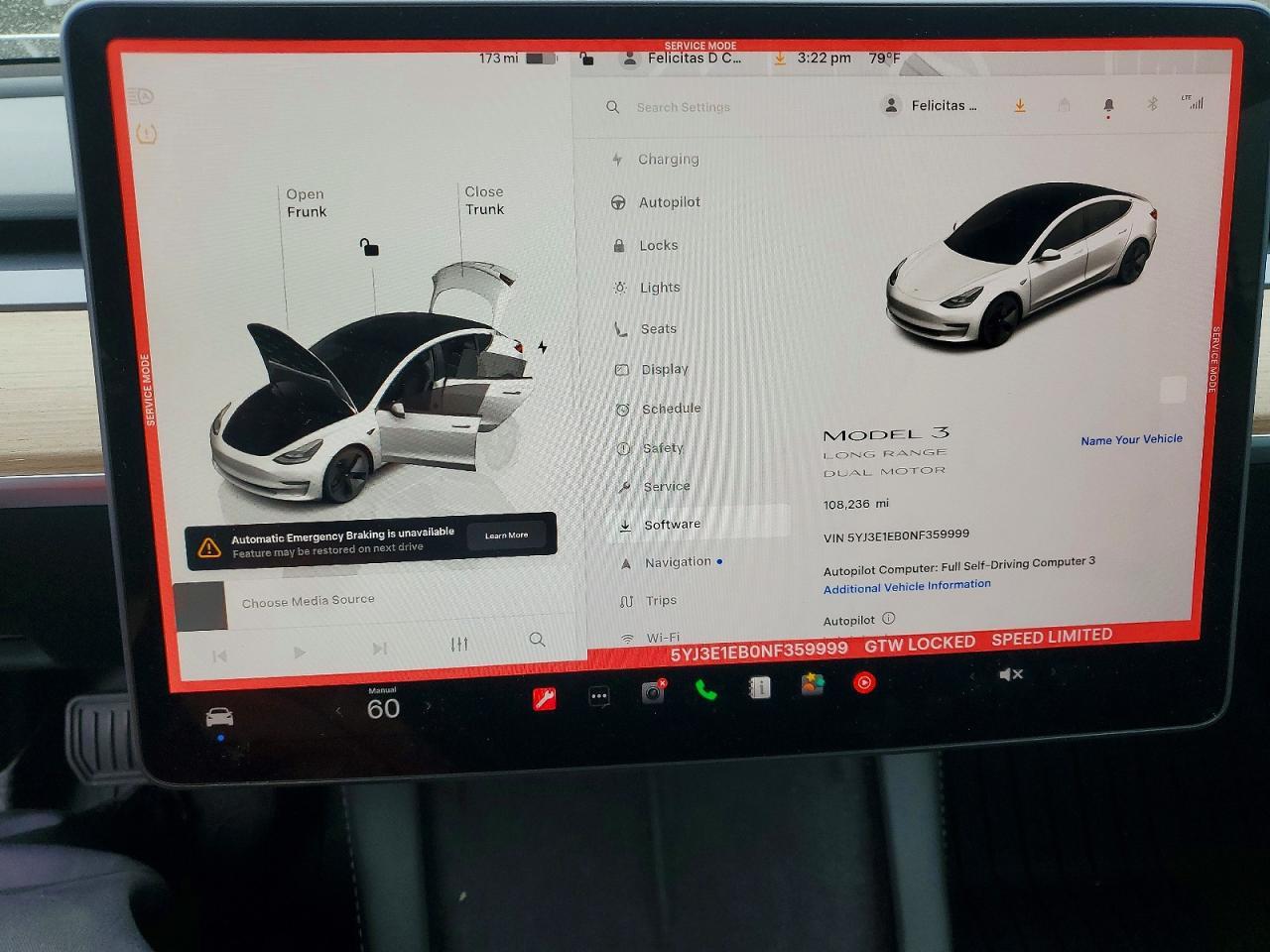 2022 TESLA MODEL 3