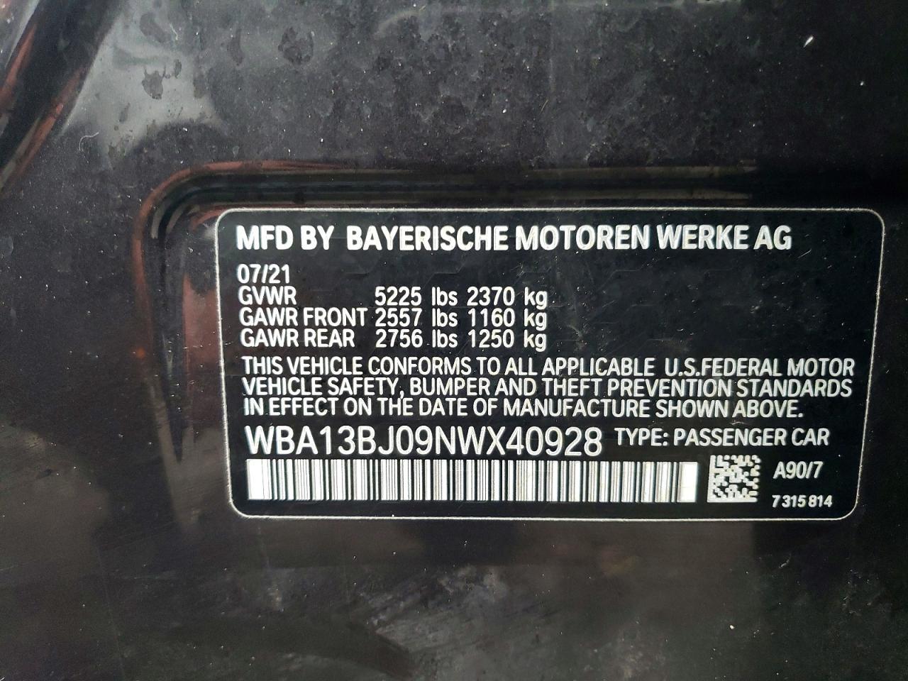 2022 BMW 5 series