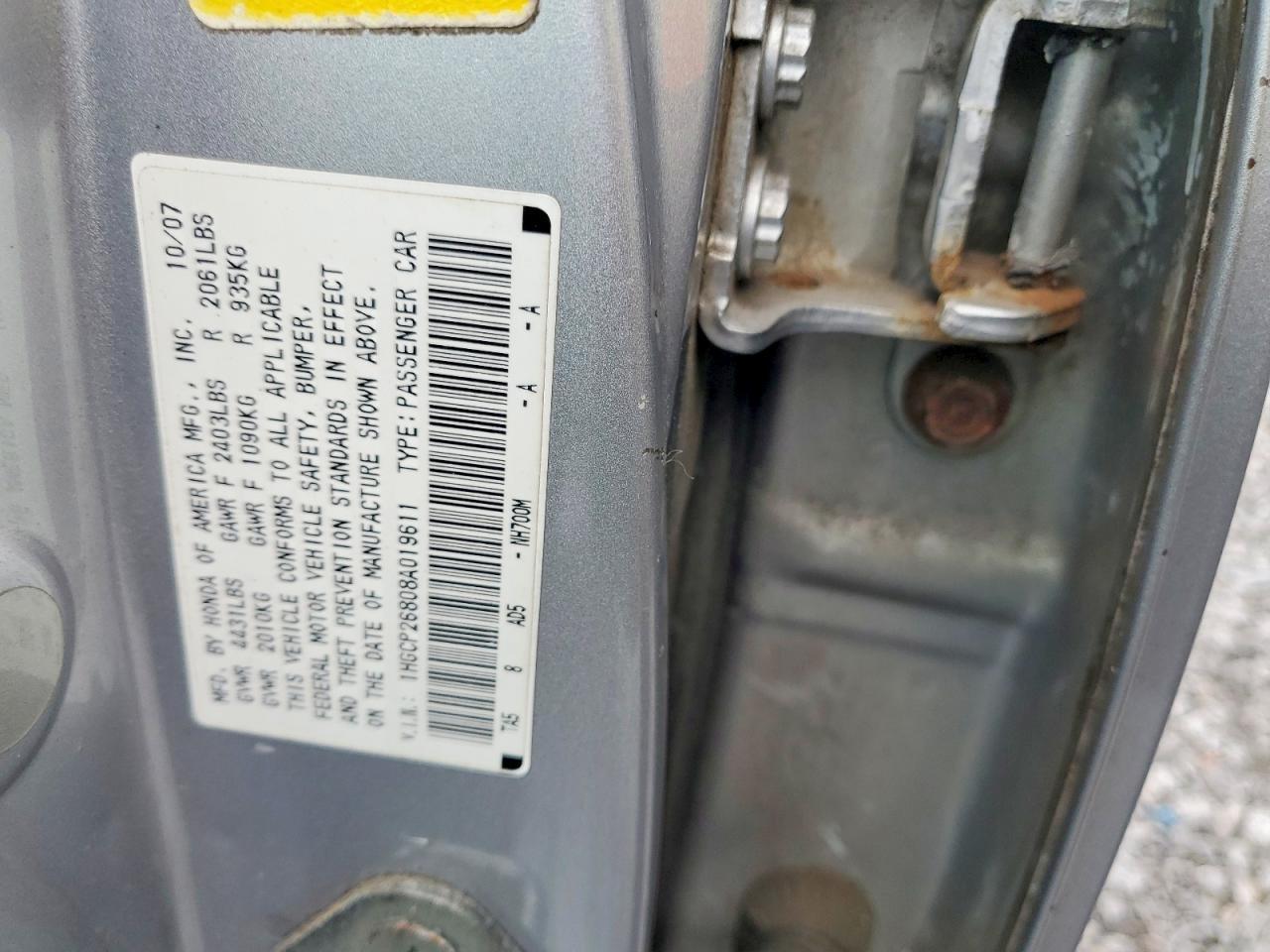 2008 HONDA ACCORD