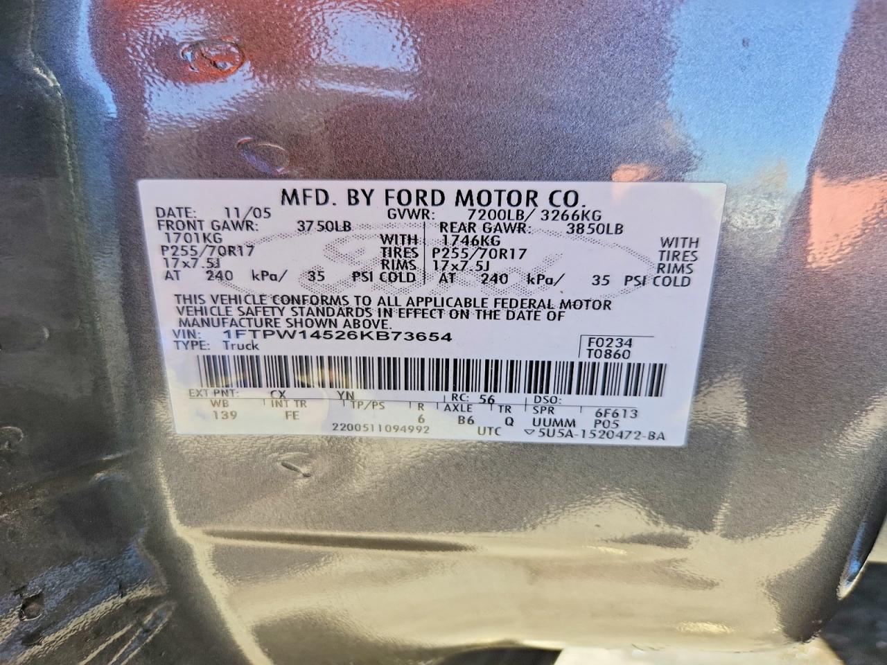 2006 FORD F-150 Lightning
