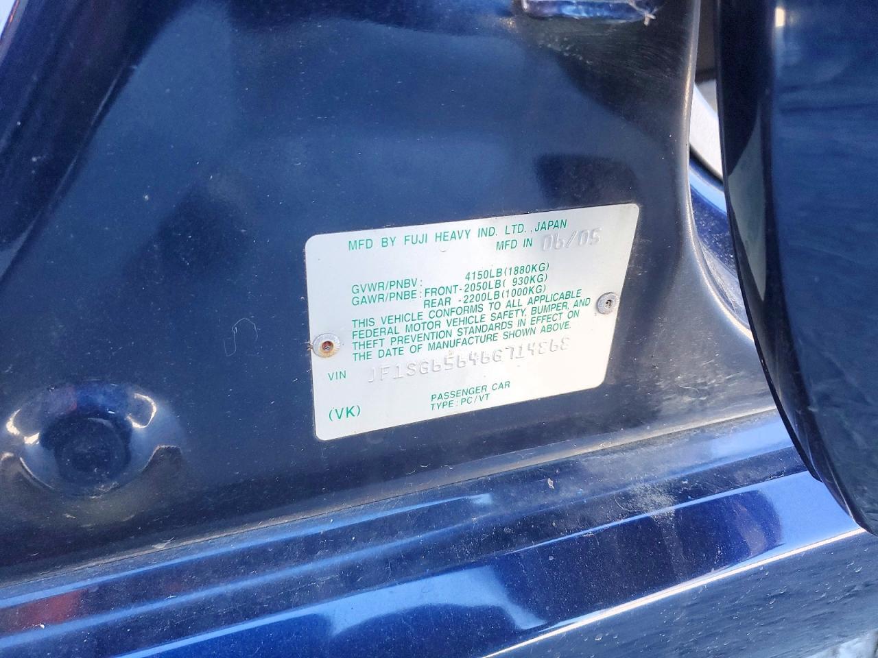 2006 SUBARU FORESTER