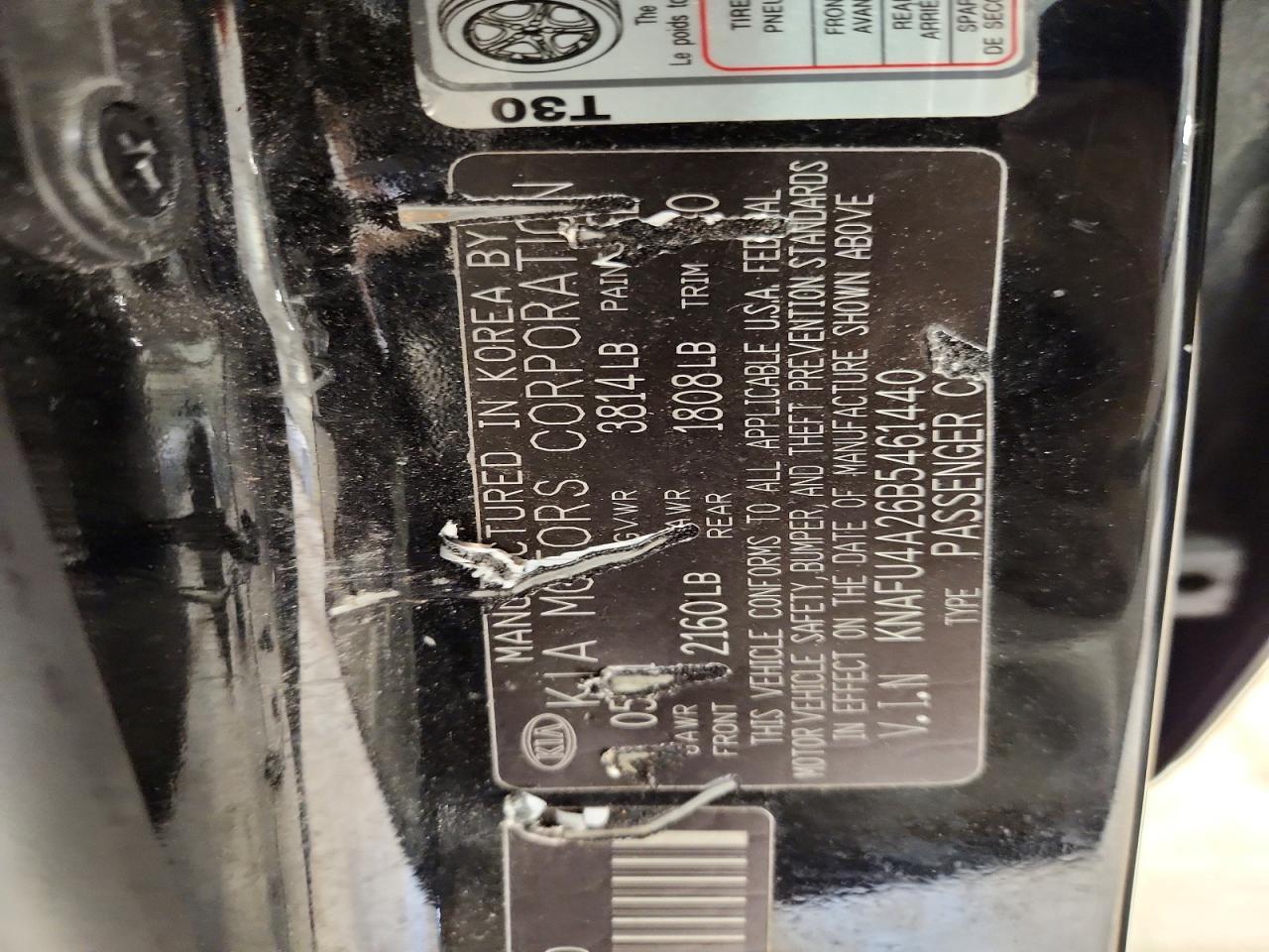 2011 KIA FORTE