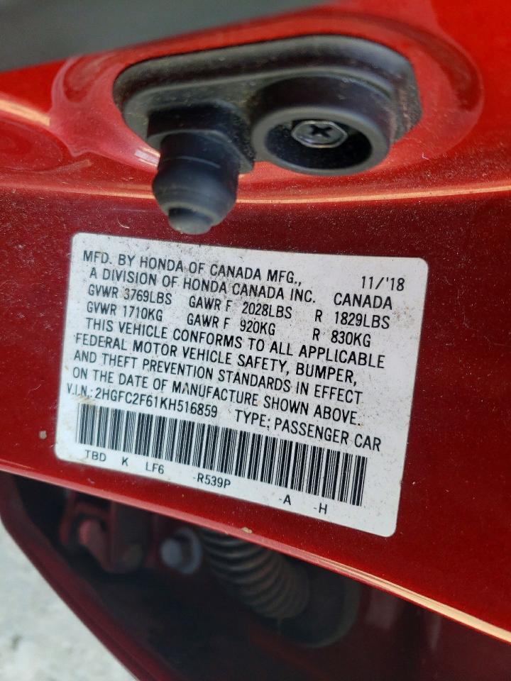 2019 HONDA CIVIC