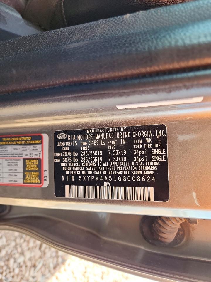 2016 KIA SORENTO