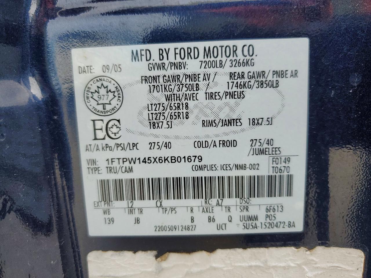 2006 FORD F-150 Lightning