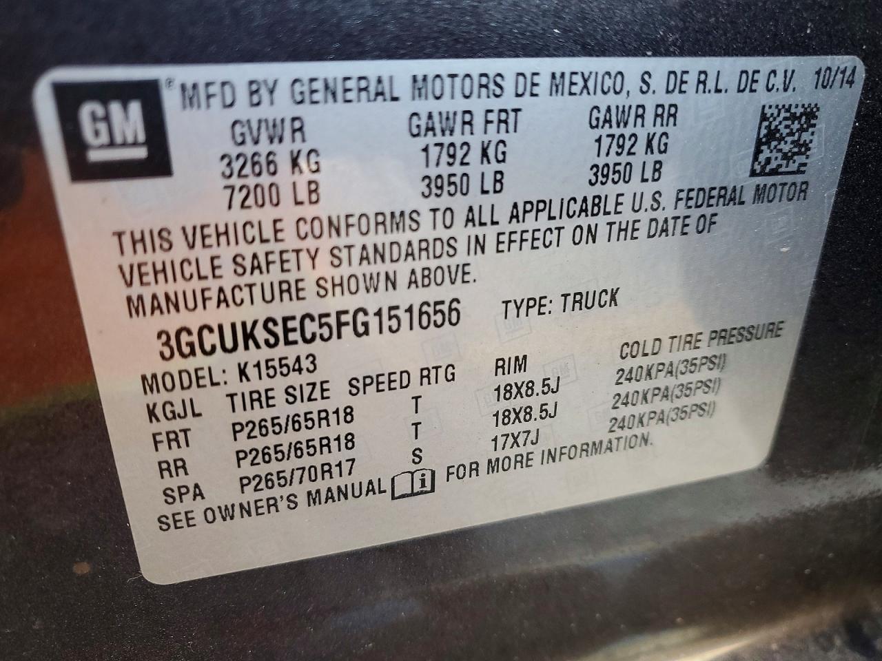 2015 CHEVROLET Silverado