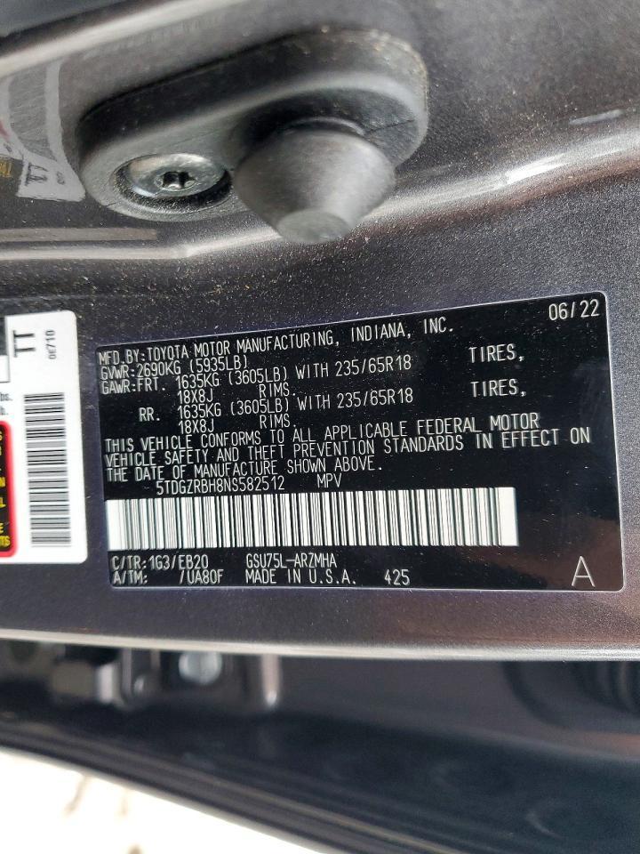 2022 TOYOTA HIGHLANDER