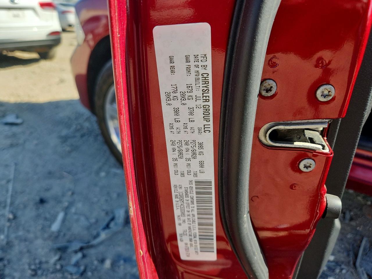 2012 DODGE RAM 1500