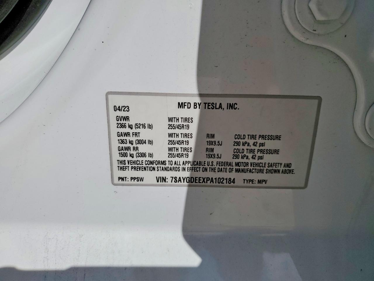 2023 TESLA MODEL Y