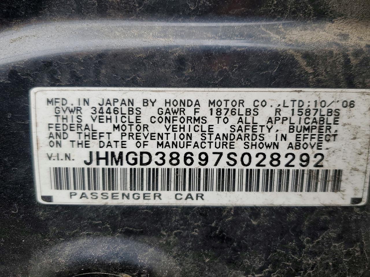 2007 HONDA FIT