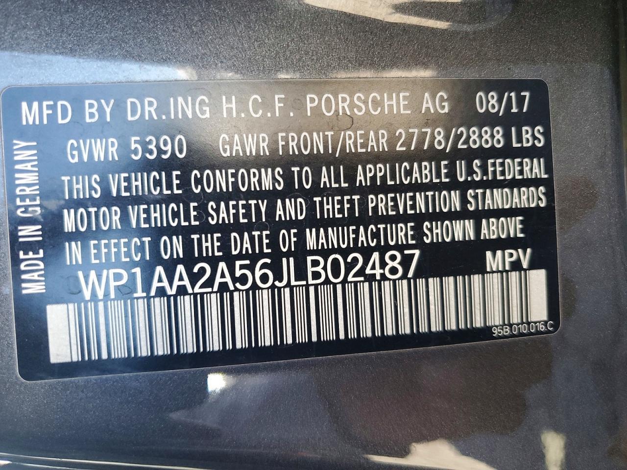 2018 PORSCHE Macan