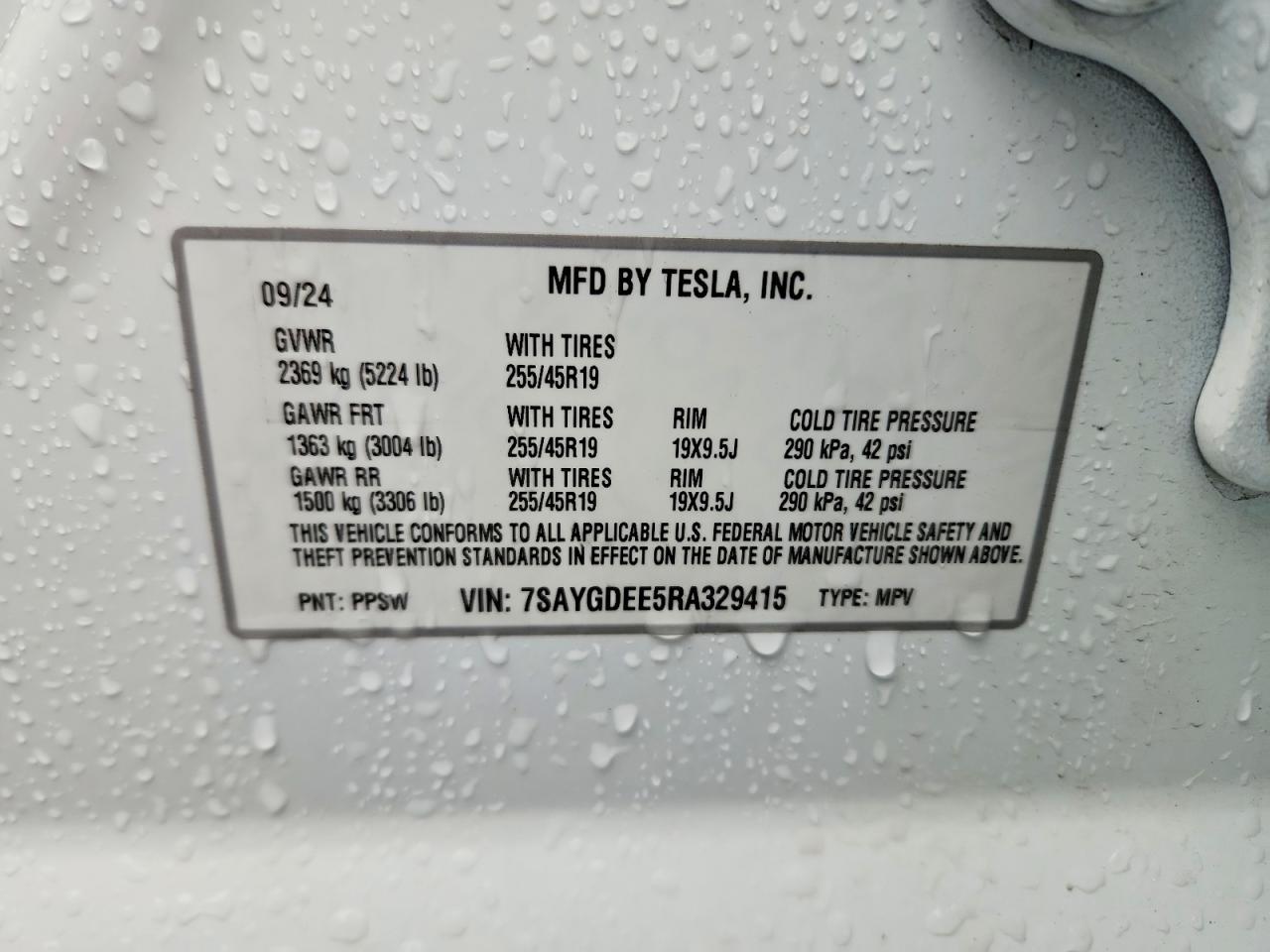 2024 TESLA MODEL Y