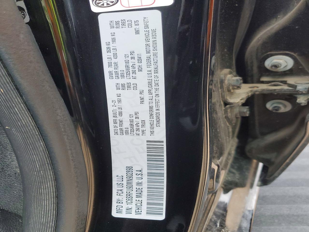 2021 RAM 1500