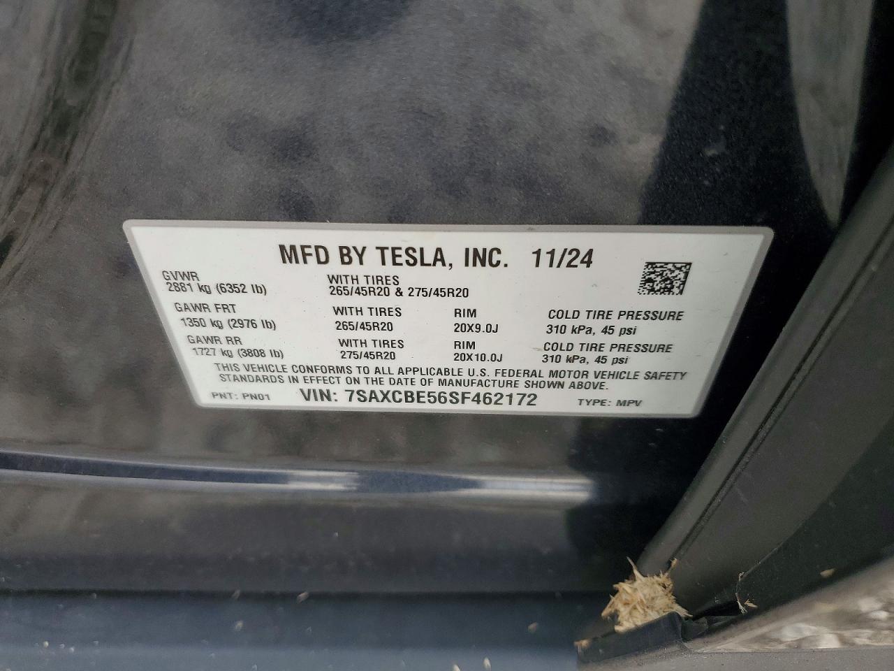 2025 TESLA MODEL X