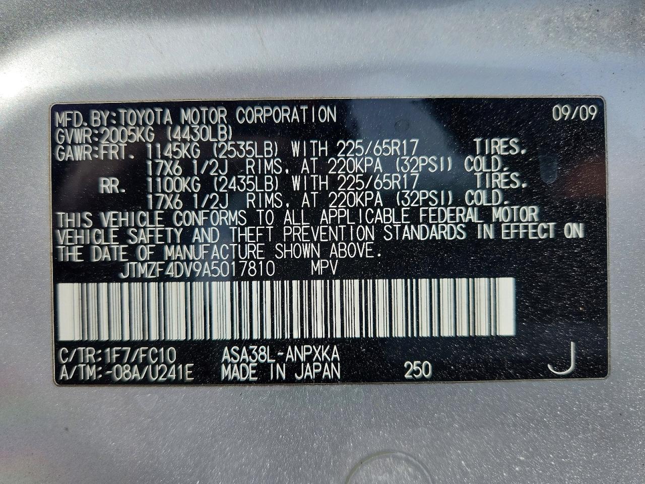 2010 TOYOTA RAV4