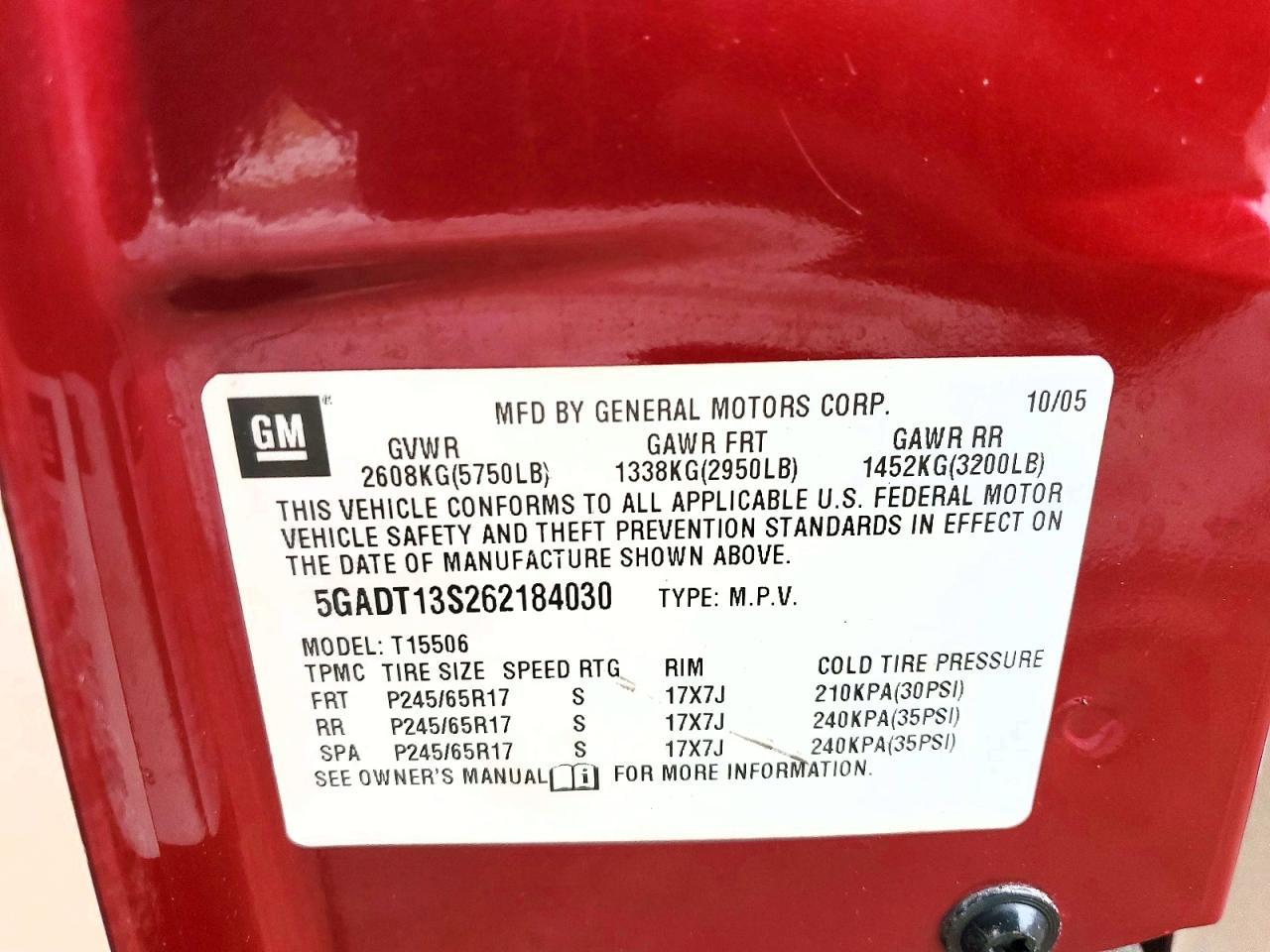 2006 BUICK Rainier