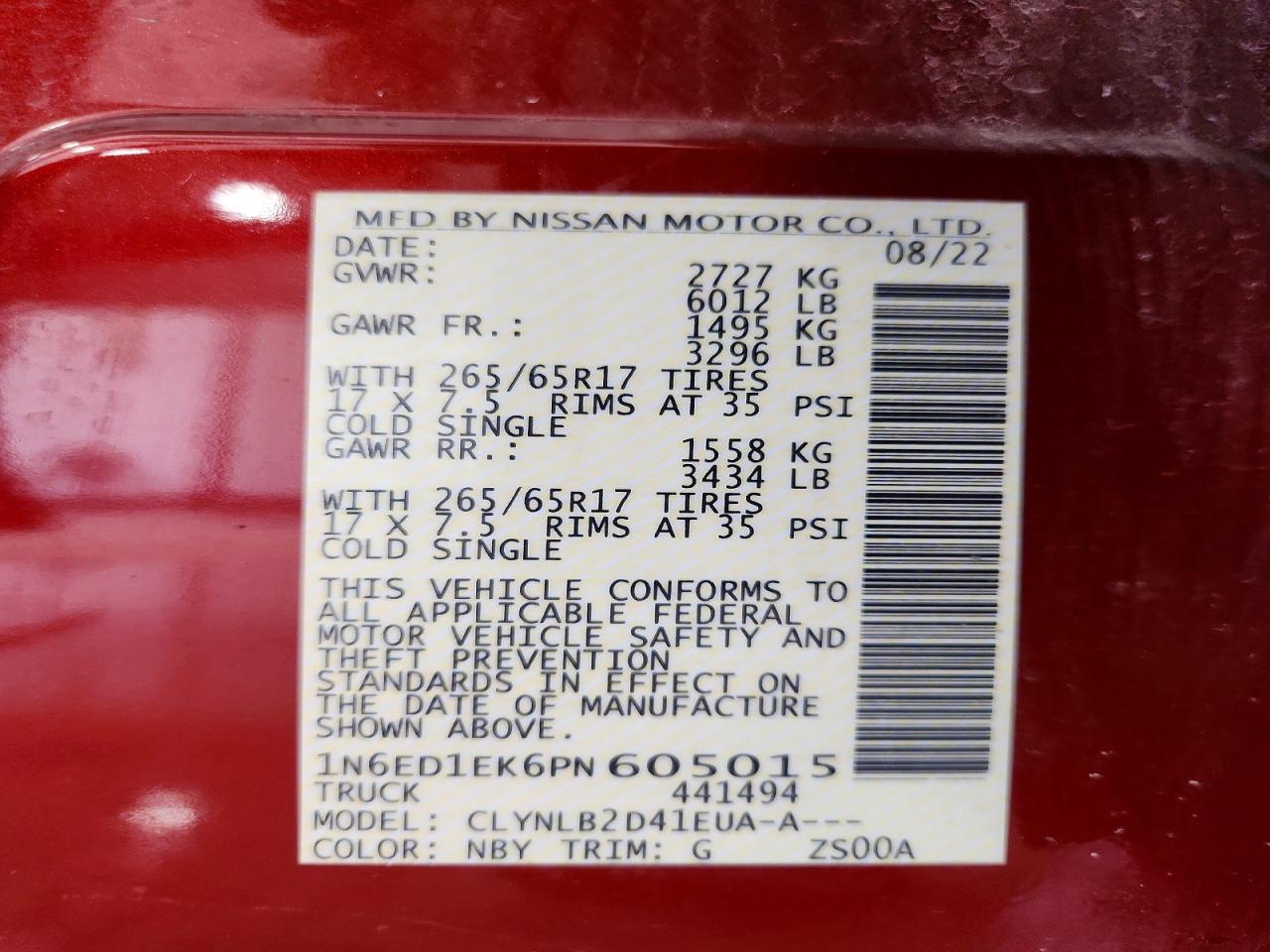 2023 NISSAN Frontier