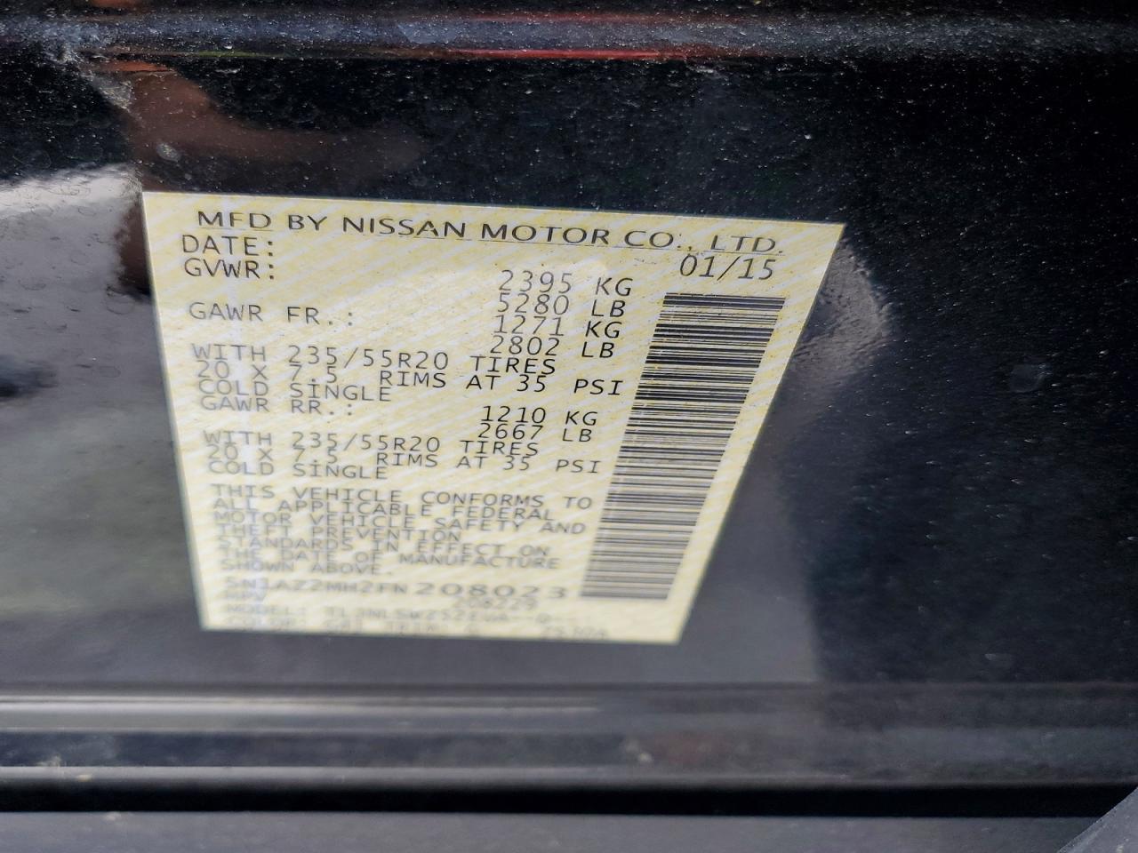 2015 NISSAN MURANO