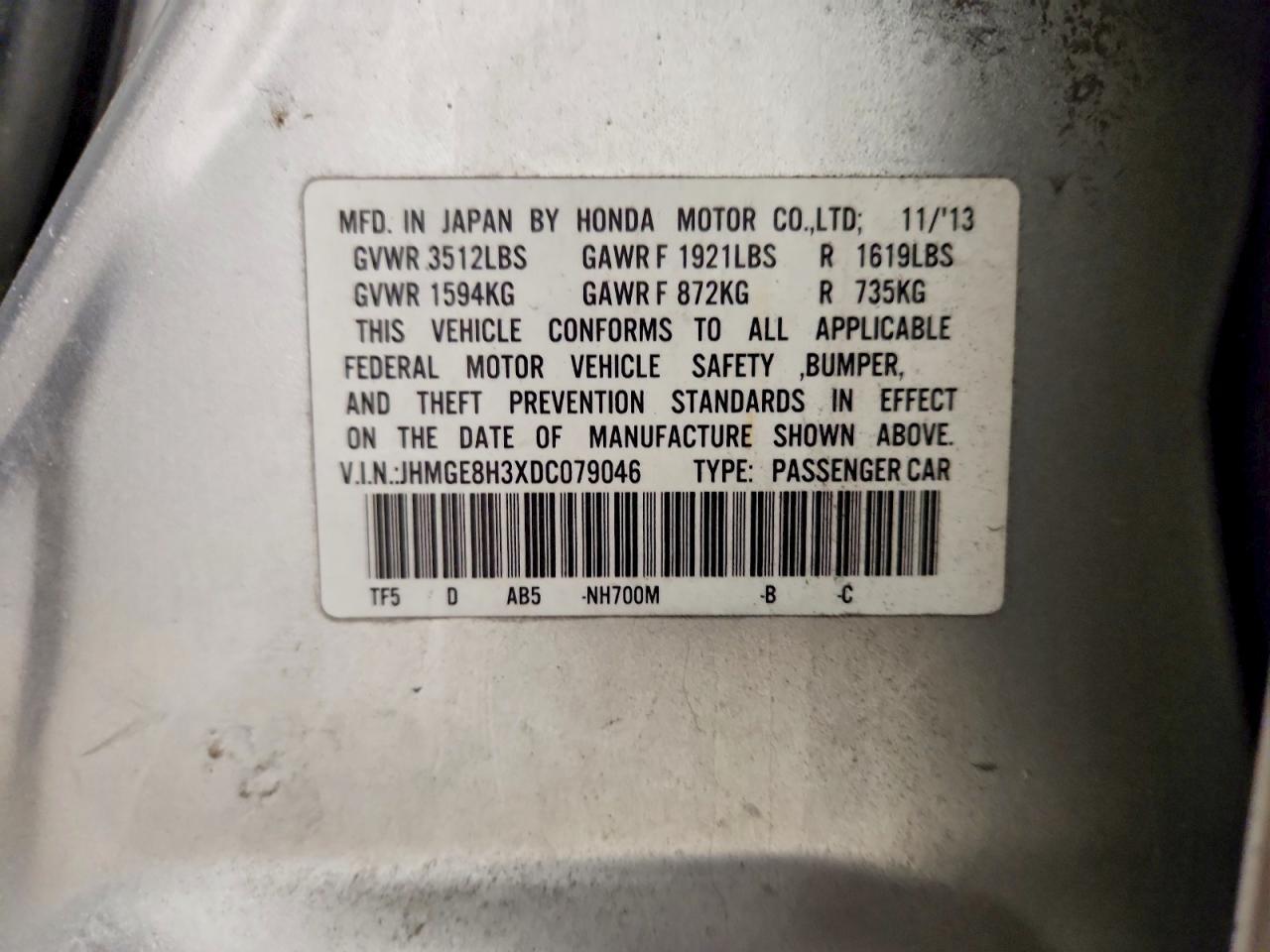 2013 HONDA FIT