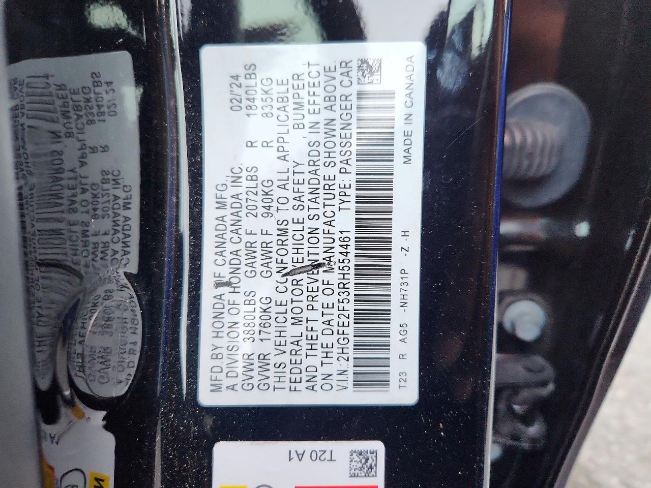2024 HONDA CIVIC