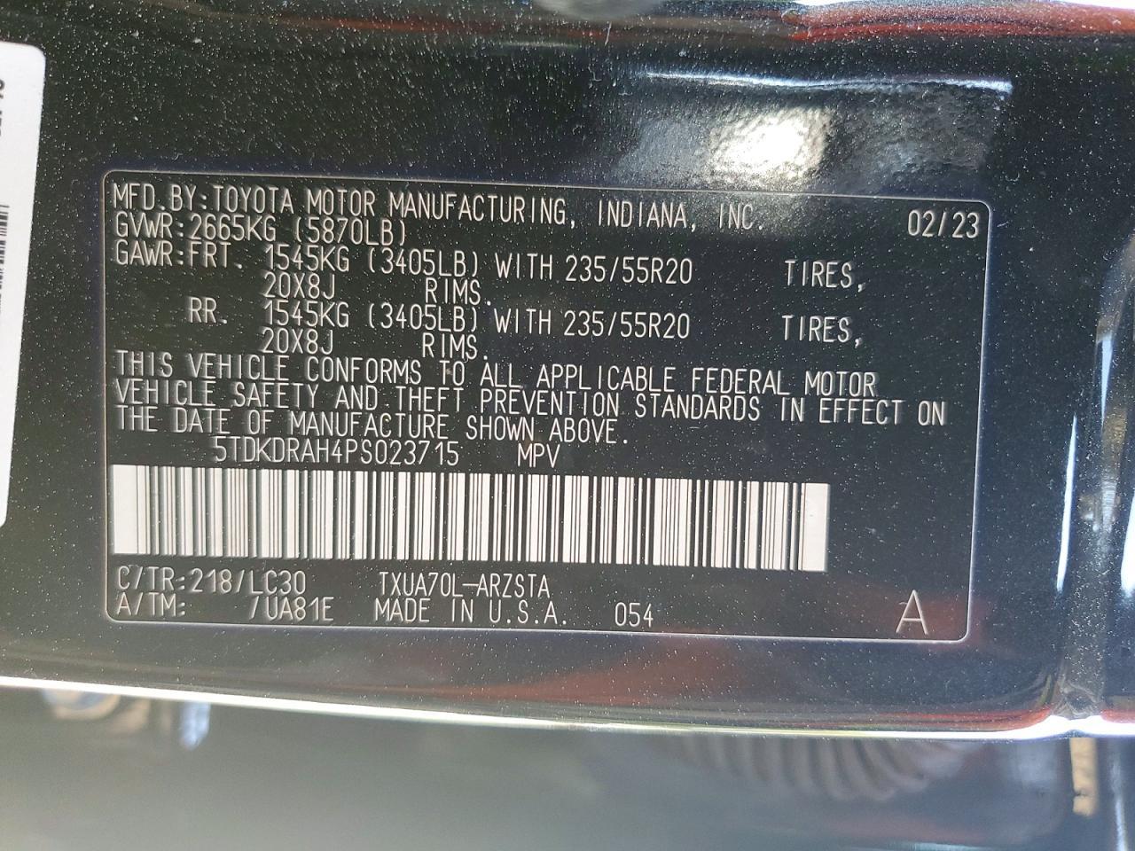 2023 TOYOTA HIGHLANDER