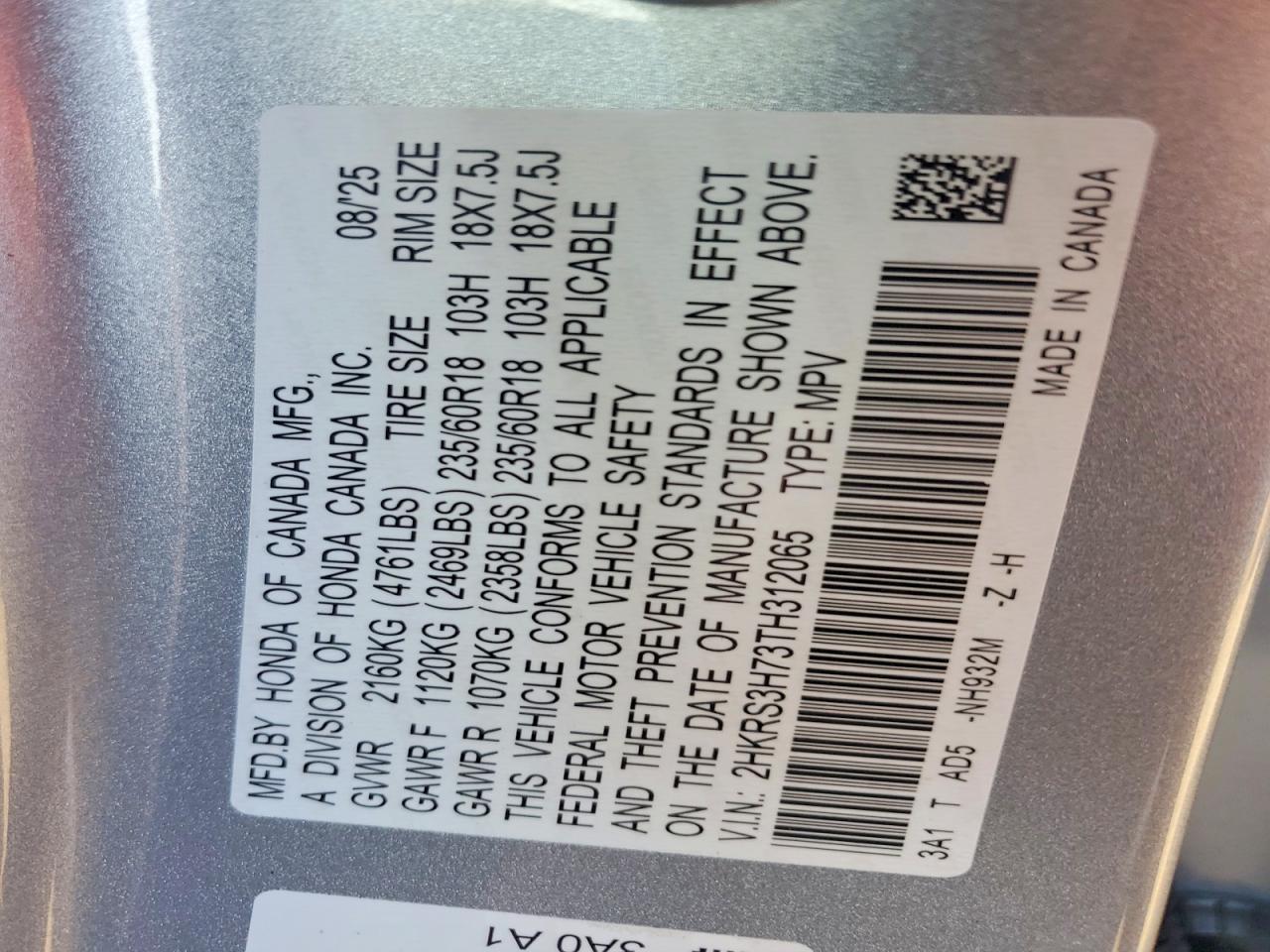 2026 HONDA CR-V