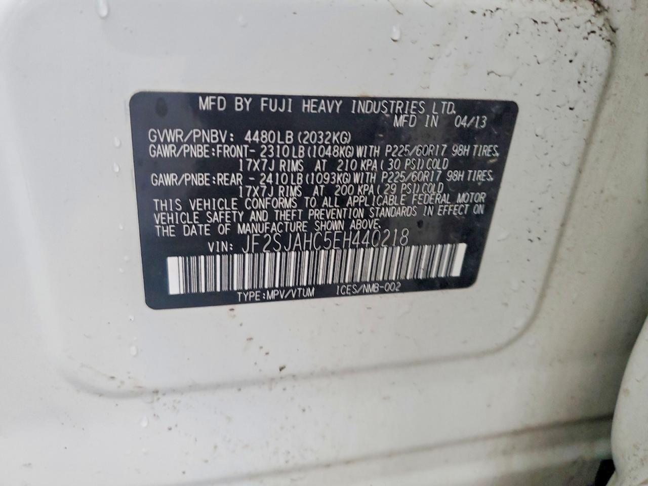 2014 SUBARU FORESTER