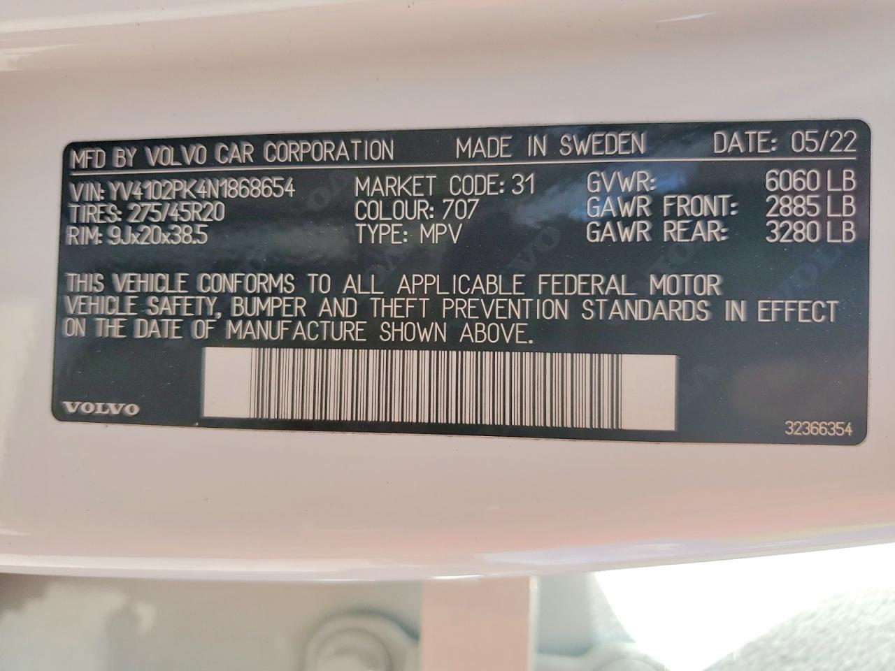 2022 VOLVO XC90