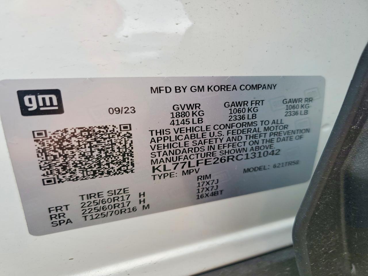 2024 CHEVROLET TRAX