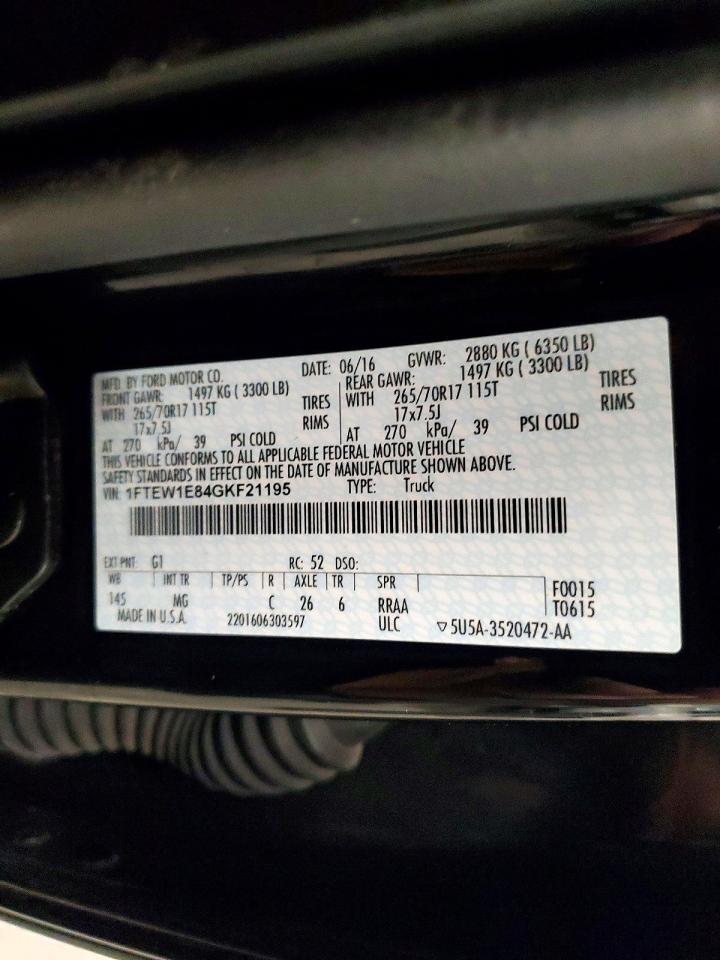 2016 FORD F-150 Lightning