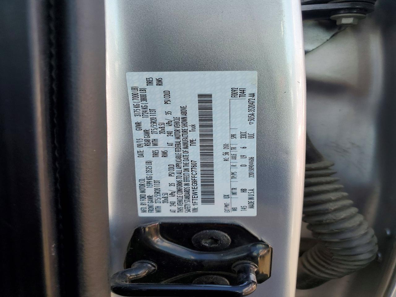 2015 FORD F-150 Lightning