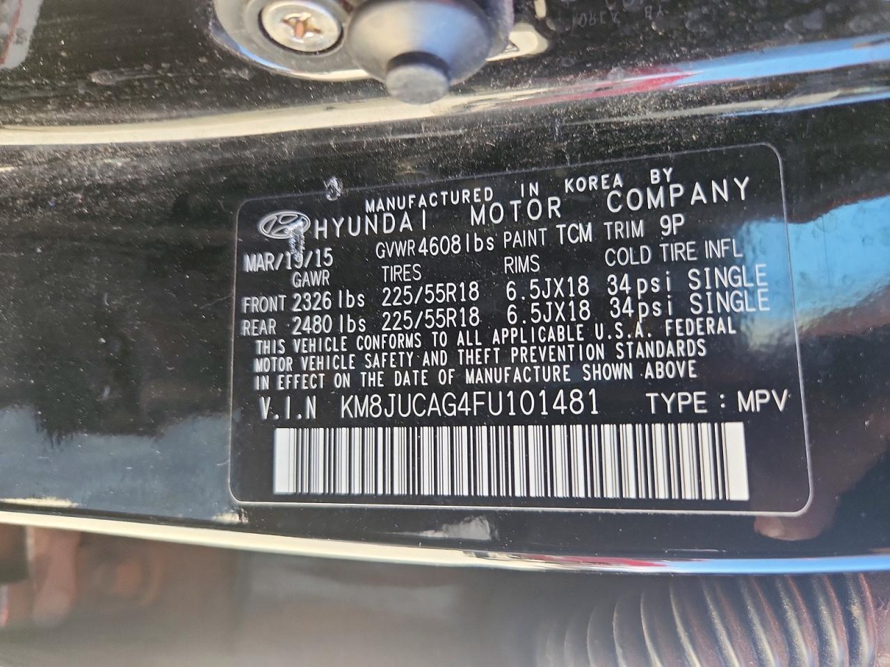 2015 HYUNDAI TUCSON