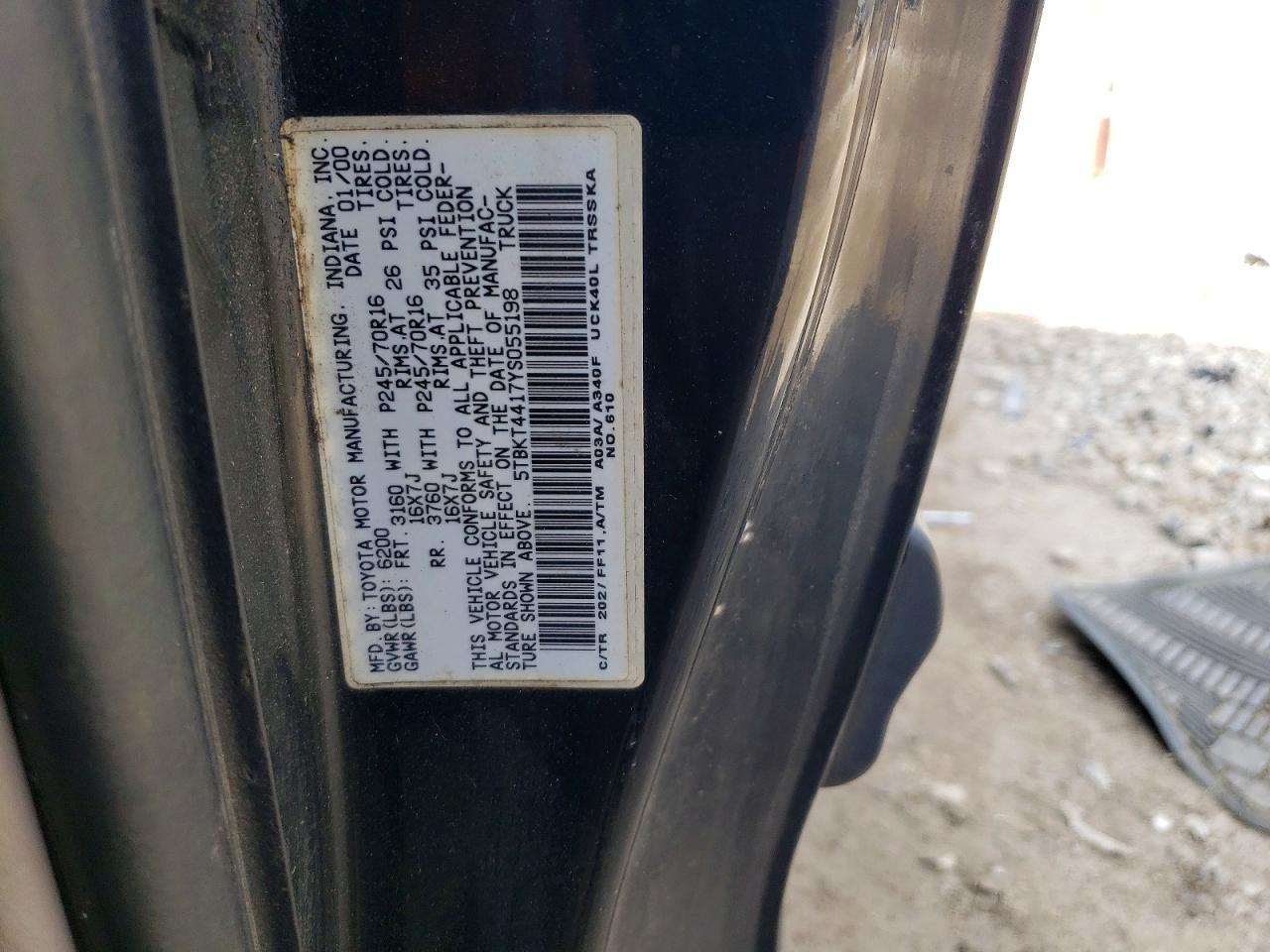 2000 TOYOTA TUNDRA