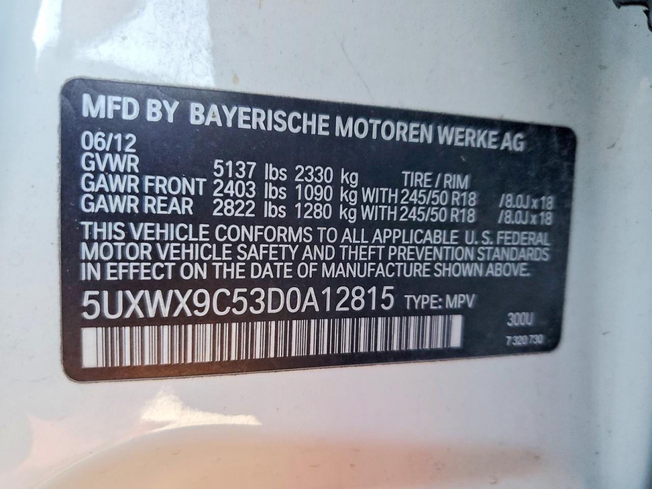 2013 BMW X3