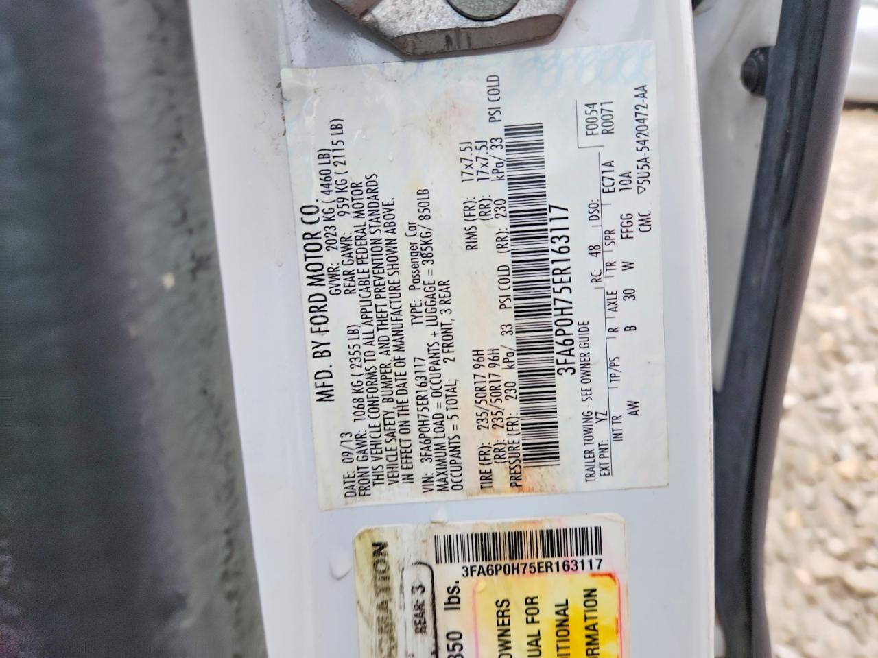 2014 FORD FUSION
