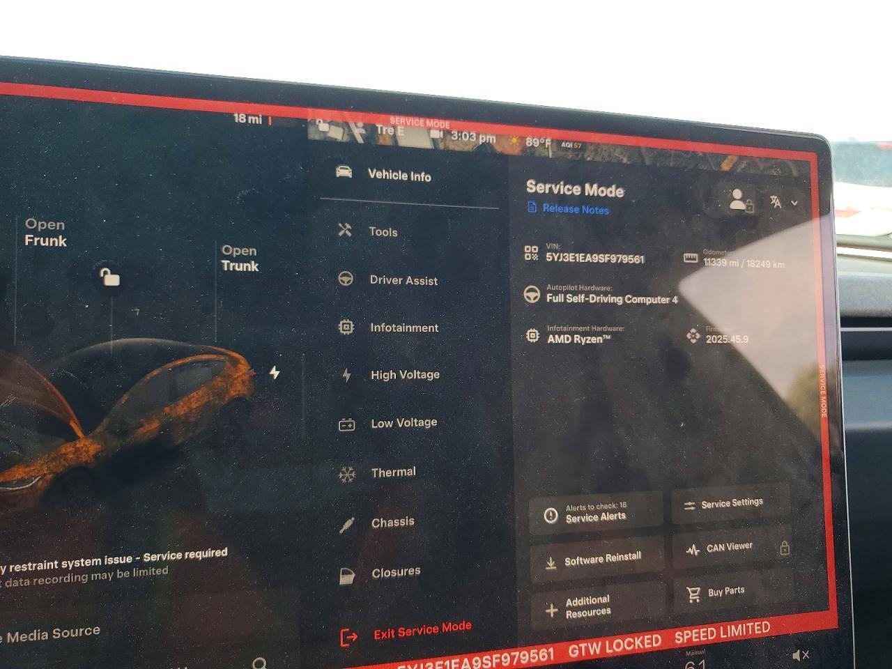 2025 TESLA MODEL 3