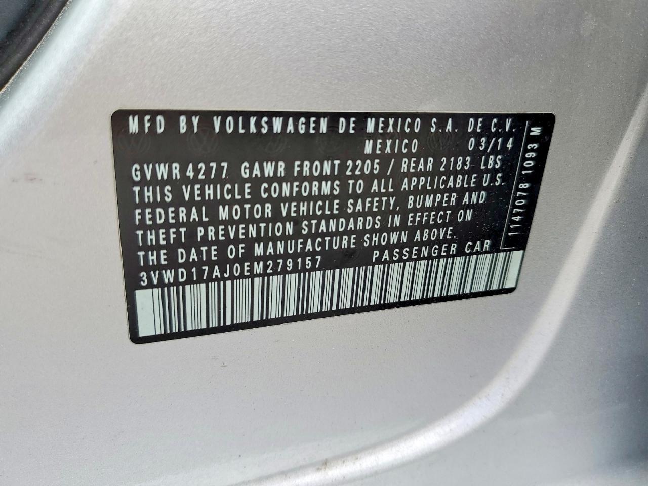 2014 VOLKSWAGEN JETTA