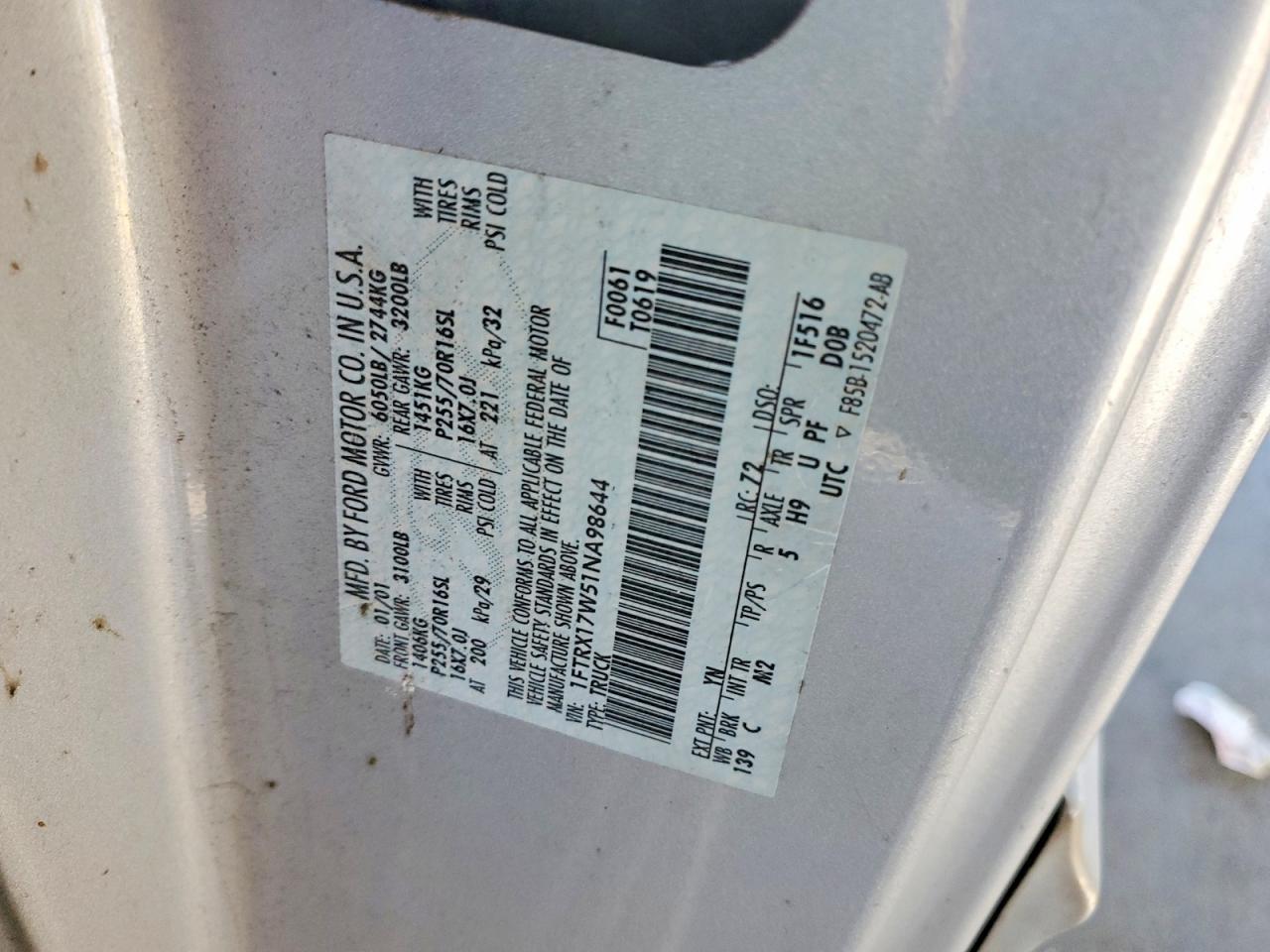 2001 FORD F-150