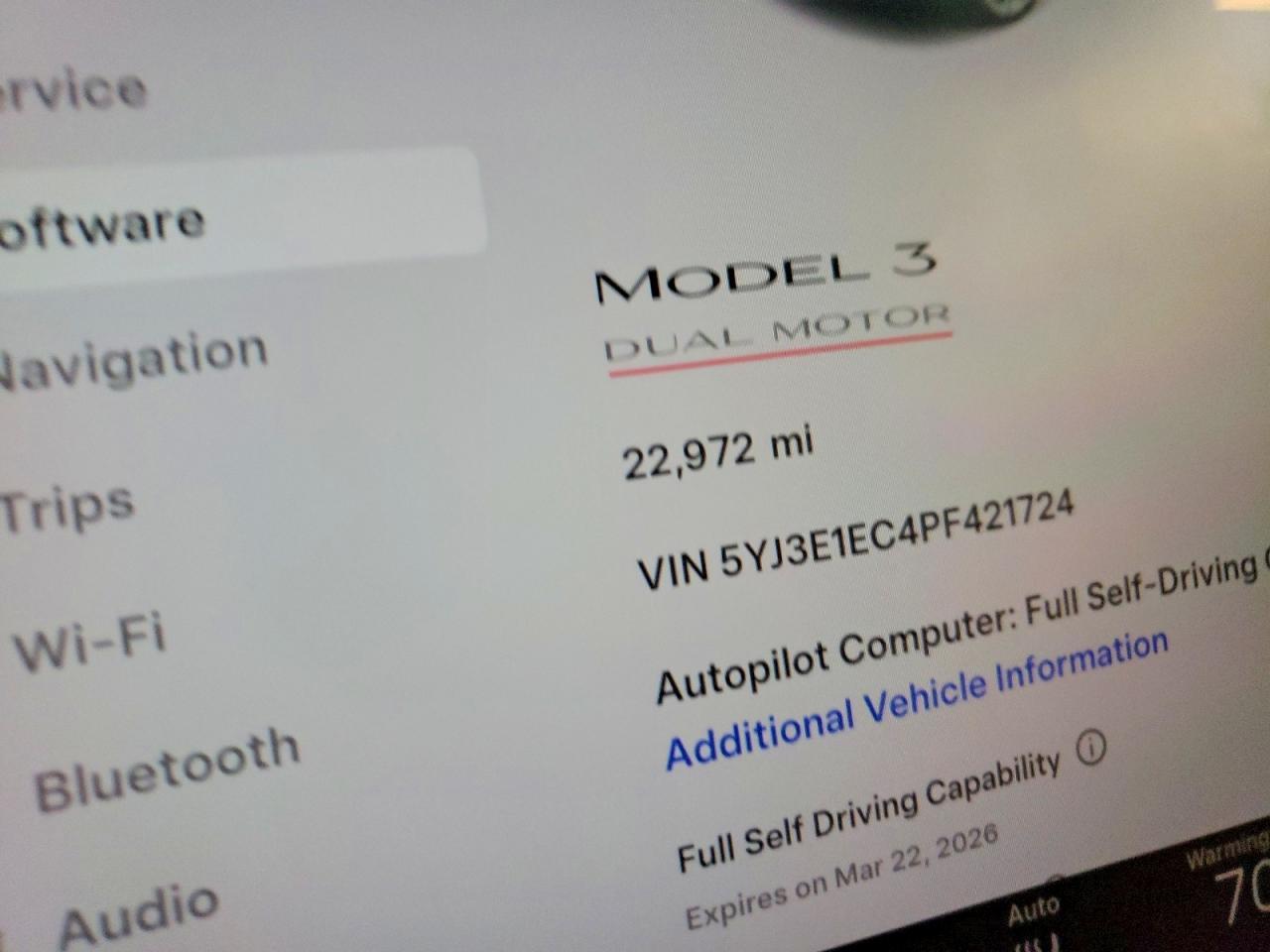 2023 TESLA MODEL 3