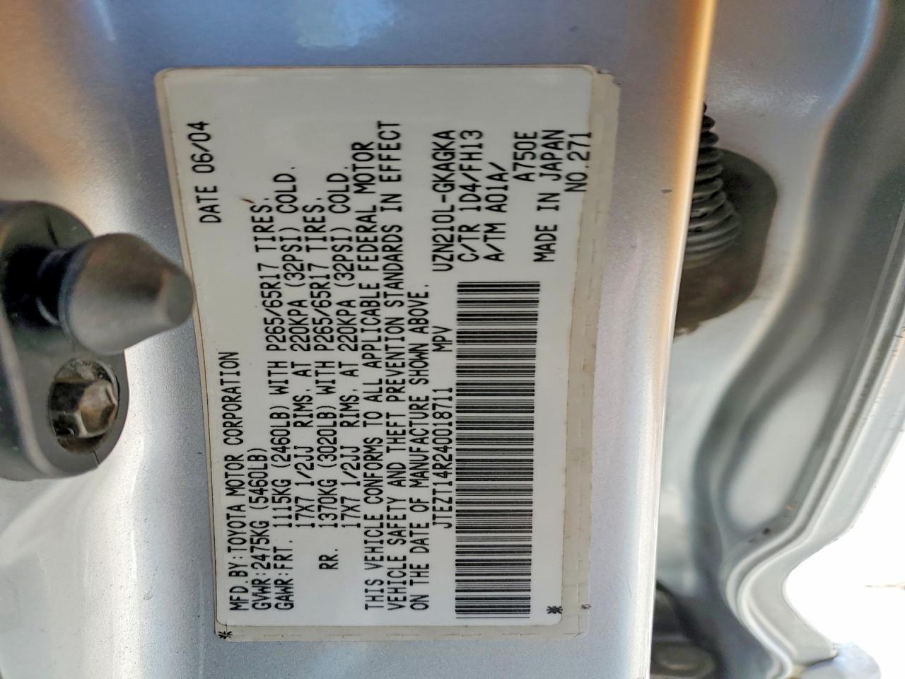 2004 TOYOTA 4Runner